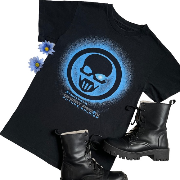 Men’s 2012 Tom Clancys ghost recon future soldier black graphic short sleeve tee - Picture 9 of 12